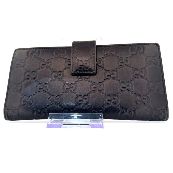 🖤 Gucci GG Guccissima Leather Continental Wallet – Black - Picture 1 of 3